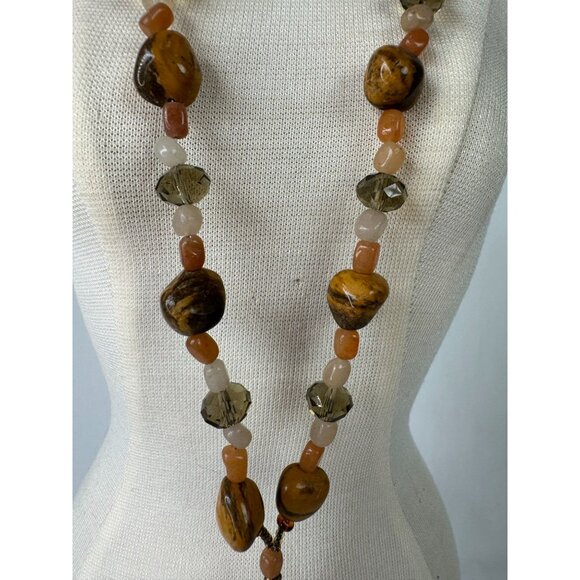 Picture Jasper & Semi-Precious Healing Stone Necklace 15" - Picture 3 of 16